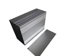 SENRISE scatola di alluminio dello strumento, scatola di progetto in alluminio scatola elettronica per PCB Board fai da te, 85x145x200mm