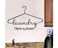 Lavanderia Stendibiancheria Stendibiancheria Adesivo Da Parete Appendino Per Wc Adesivo Per Wc Vinile Decorazioni Per La Casa 54X37 Cm