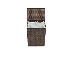 AVANTI TRENDSTORE -Cesto per biancheria - Rattan marrone misura M 34x45x26cm