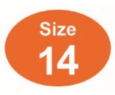 Price stickers taglia 14-100 adesivi 29 x 40mm adatto per appendini