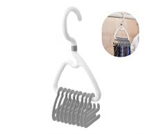 Porta Cravatte Girevole, KINHARD Attacapanni per Cravatte Ruotabili a 360°, Design Antiscivolo, Gruccia Portacravatte per Appendere Cravatte, Cinture e Sciarpe