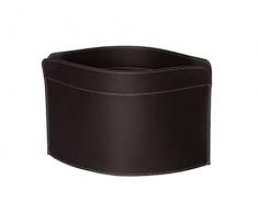 GIUSY, portariviste in Cuoio di Design, Borsa Porta giornali Moderno, Contenitore giornali da Interno, Prodotto da Limac Design®, Testa di Moro