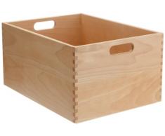 Zeller 13309 Scatola Multiuso, Legno, Beige, 40x30x21 cm