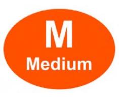 Price stickers m media - 200 adesivi formato 29 x 40mm adatto per appendini