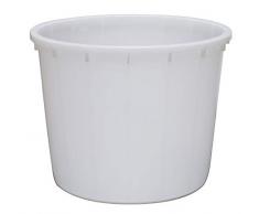 Mastello per enologia in plastica (HDPE), Mis. Ø 104 x 82 cm, capacità 500 Lt, colore neutro (500 Lt - Neutro)