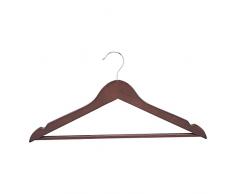 Amazon Basics Appendiabiti in legno per abiti, confezione da 10, Ciliegia