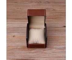 ZOOMY Luxury Watch Box in Similpelle con portacravatte per Cuscino
