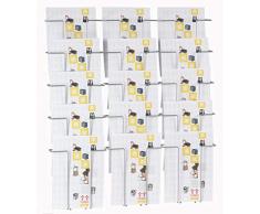 Twinco M551208 Portariviste in Metallo da Muro, 15 Scomparti