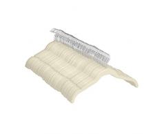 Amazon Basics - Gruccia in velluto per abiti e camicie, 100 pezzi, Avorio