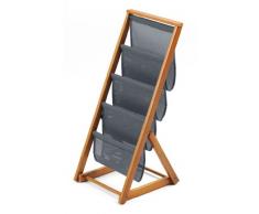 Arredamenti Italia Portariviste MATRIX, Legno - Chiudibile - Finitura Ciliegio Ar-It il cuore del legno