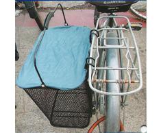 Filmer - Cestino per bicicletta laterale da appendere al portapacchi, con coperchio