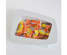 Microstudio - Svuota tasche in acciaio tagliato al laser, Colore: Bianco