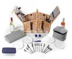 Greenfield Collection – Cestino da Picnic in Vimini, Colore: Marrone
