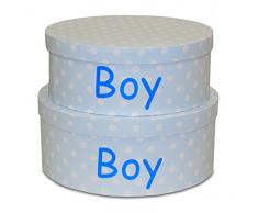 Scatola rotonda Boy S/2, 34 * 34 * 14/31 * 31 * 12)