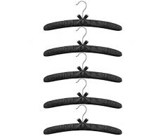 Beada 5 grucce imbottite in raso da , antiscivolo in schiuma spessa nera, adatte per cappotti, camicie e maglioni