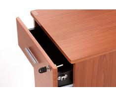 My_office Chest Cassettiera, PVC, Ciliegio, 40x50x61 cm