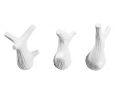 Capventure - Mini appendini a Forma di Ramo, Confezione da 3, Colore: Bianco