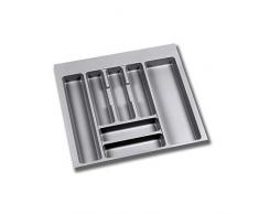 Emuca - Portaposate regolabile per cassetto, vassoio da posate cassetto modulo di larghezza 60cm
