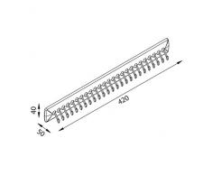 TAKATAKA Portacravatte bianco fisso by Servettocose
