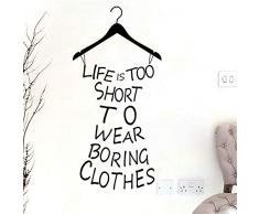 42X87Cm Adesivi Murali Camera Da Letto Decalcomanie Da Muro Fai Da Te Appendini In Vinile Appeso Gonna Da Spiaggia Decorazione Domestica