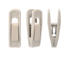 Corodo - Confezione da 20 mollette vellutate, resistenti, per grucce vellutate, per appendere pantaloni e gonne; mollette da bucato di colore beige
