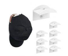 Vicloon Ganci Adesivi Gancio Appendiabiti, 8 Pezzi Ganci Adesivi 3M senza Tracce, Ganci da Parete per Camera e Bagno, Ganci Portasciugamani per Appendere Asciugamani, Chiavi, Cappelli, ecc. (Bianco)