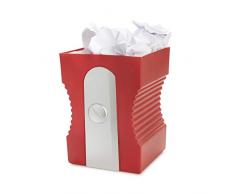 Balvi Cestino Carta Sharpener Colore Rosso Cestino a Forma di temperamatite Plastica ABS/PP 29cm