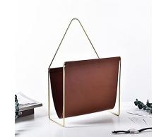 Portariviste Portariviste Portariviste in metallo leggero in stile europeo Portariviste moderno Portariviste Scaffale portatile for ufficio Bagno Soggiorno Cucina Scaffale portadocumenti for ufficio (