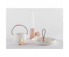 BUBANI svuotatasche portaoggetti bianco in ceramica Totidè