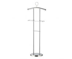 Axentia 282180 Appendiabiti Servomuto da Pavimento, Metallo, Argento, 50x6x120 cm