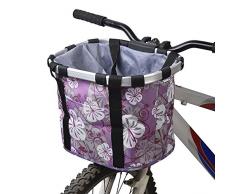 Docooler Cestino Anteriore Bici Staccabile Animale Domestico Vettore Lega di Alluminio