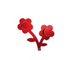 Foppapedretti Appendifiore Appendiabiti da Parete, Rosso