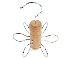 Hangerworld Portacravatte in legno con 6 ganci