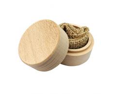 Amosfun Rotonda portanella in Legno portacoltelli portacravatte per impegno Matrimonio