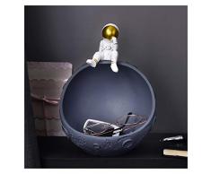 Svuotatasche Moderno Design,Svuota Tasche da Ingresso,Porta Caramelle Housewarming Regalo Nuova Casa,Svuotatasche Premium per Tavolini da caffè,Gioielli Astronauta Stile Piatto Organizzatore Chiave