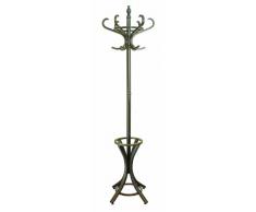 Headbourne Hr8085X - Attaccapanni tradizionale verticale con portacappelli e portaombrelli, effetto legno solido