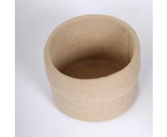 Contenitore in feltro naturale beige