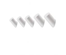 Parete Ganci Appendiabiti in Legno, Appendiabiti Bianchi per Appendere Cappotti, Giacche, Cappelli, Borse in Rovere massello per Bagno Spogliatoio Camera da Letto Cucina 3*8 CM 5 Pezzi