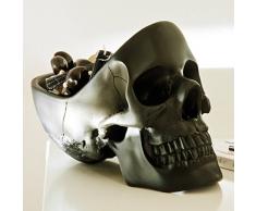 Suck UK Skull Tidy Svuota Tasche, Plastica, Nero