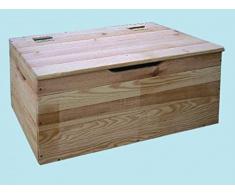 baule in legno tirolese cassapanca 73x35x33