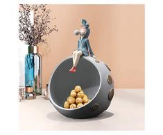 Svuota Tasche Da Ingresso,Svuotatasche Design,Svuota Tasche Da Ingresso Moderno,Svuota Tasche Da Ingresso Moderno ,Ciotola Portaoggetti Per Chiavi A Bocca Grande,Fashion Blowing Bubble Girl Statue