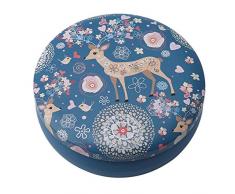 N / A Nigoz Scatole rotonde per gioielli con motivo animale, scatole regalo mini scatola di latta scatole di immagazzinaggio di caramelle di qualità eccellente e popolare pratico ed economico