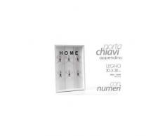 Gicos PORTA CHIAVI DA PARETE APPENDINO IN LEGNO HOME NUMERATO 20*3*30 CM 6 POSTI MOG-715389