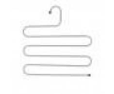 Baoblaze Appendicravatte Appendiabiti in Metallo/Grucce/Portasciarpe Hanger Supporto, Organizer Armadio - Bianco