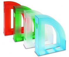 Fellowes E803TV Portariviste Modula, Trasparente/Verde