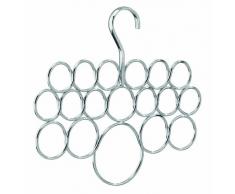 InterDesign Axis Portasciarpe, Metallo, Cromato, 0.8x25.1x28.4 cm