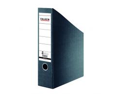 Falken 11287133 Portariviste DIN A4/C4, in stabile RC di cartone rigido, dorso 75 mm, Nero