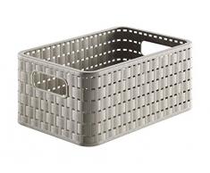 Rotho 1152422000 - Cestino Rattan Country A5 in polipropilene