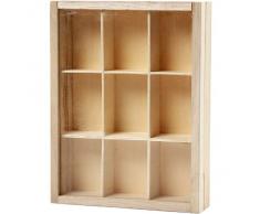 Creativ Boîte vitrine, 17x13 cm, Paulownia, 1 pièce