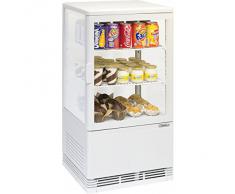 Casselin - cvr58lb - Mini vitrine réfrigérée à poser 58l blanc
